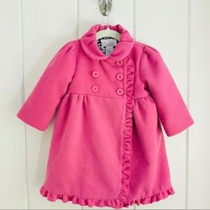 Heirlooms pink double breasted coat